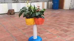 8.5K views · 199 reactions | AMAZING Ideas With Cement - Ideas For Making Flower Pots From WOOL TOWELS #CementCraftIdeas | Cement Craft Ideas | Facebook