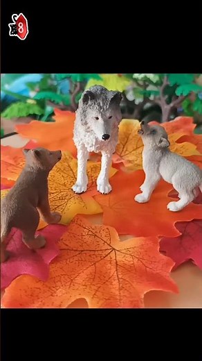 Schleich Wolf Toys collection.