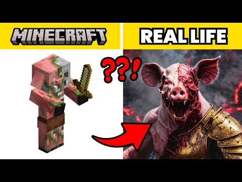 MINECRAFT MOBS IN REAL LIFE | MINECRAFT VS REAL LIFE #4