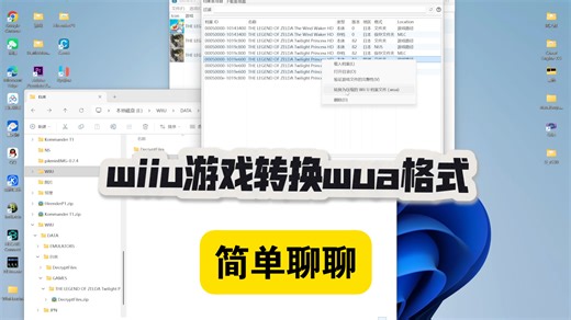 wiiu游戏转换wua格式简单说说