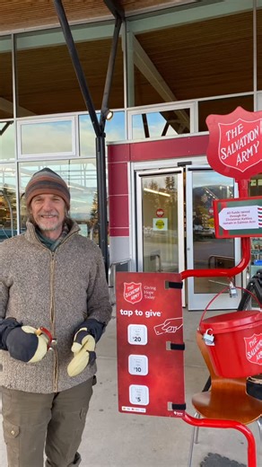 We couldn’t do it without every single volunteer who takes time out of their busy day to stand at a kettle! It just wouldn’t be the same. #volunteers #givinghopetoday #tsasalmonarm | The Salvation Army - Salmon Arm Ministries