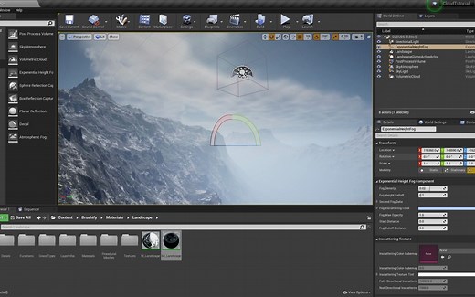 UE4.26体积云的使用-UE4体积云