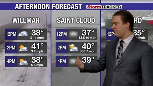 Dense fog continues into the afternoon for central Minnesota