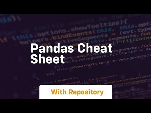 pandas cheat sheet