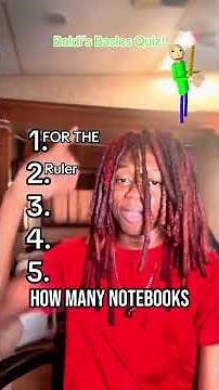 Baldi’s basic’s Quiz #baldisbasics #quiz