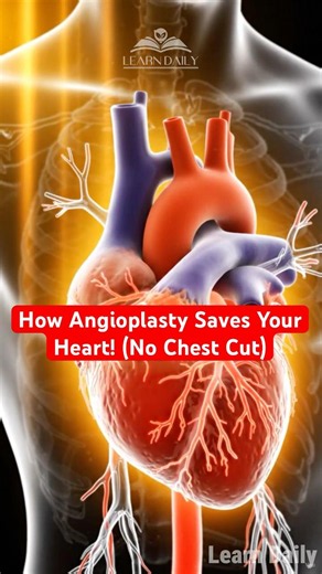 How Angioplasty Saves Your Heart! 🫀 (No Chest Cut) | Learn Daily