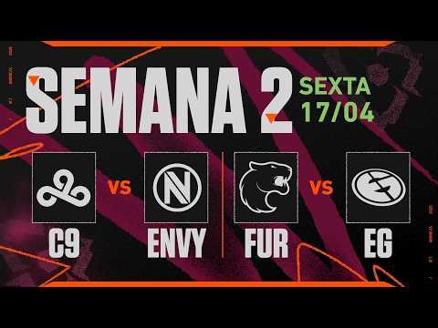C9 x ENVY | FUR x EG | VCT Americas Etapa 1 | Semana 2 - Dia 1