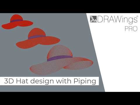 Unique Hat Design: Create Stunning 3D Effects with Piping!
