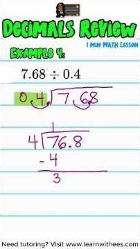 Why Do Students Struggle with Dividing Decimals? #Shorts