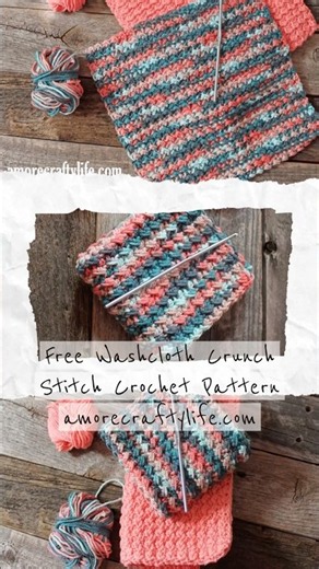 Free Easy Washcloth Crochet pattern Cotton No Holes #crochet #crocheting