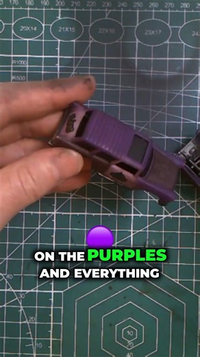 Testing New Dark Rust Chipping on Purple Paint