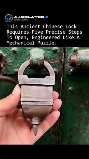 Artificial Intelligence | This lock was built to outsmart force, haste, and impatience long before modern security systems existed. Instead of opening with a single... | Instagram