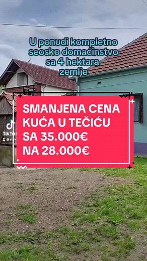 🔴 SMANJENA CENA 🔴 SA 35000€ NA 28.000€ - kuća, površine 106m2 na 10a placa. Ovo je cena za kuću i plac od 10a dok se ostatak zemljišta prodaje odvojeno. ☎️ 065 8222 445 @Fejanora 065 8222 441 #jagodina #jagodinanekretnine #jagodina🇷🇸 #nekretninejagodina #apartmentsjagodina #nekretnine #nekretninebeograd #nekretninesrbija #nekretninenovisad #prodajastanova #prodajaapartmana #stannadan #srbija #srbijatiktok #dijaspora #dijasporatiktok #srbijaviral #trendingsrbija #property #propertymarket #fyp