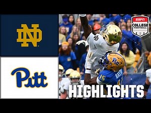 Notre Dame Fighting Irish vs. Pittsburgh Panthers | Full Game Highlights | ESPN College Football