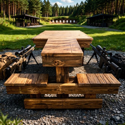 Heavy Duty Wooden Shooting Bench Plans, DIY Rifle Table Blueprint (digital Download) - Etsy