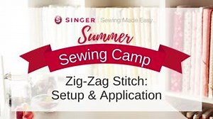 26 reactions | Today's Summer Sewing Camp workshop explores the zig-zag stitch, including how to sew it on your machine and five different ways it can be used. It may just be one stitch, but it has so many possibilities! ️ | Singer North America | Facebook