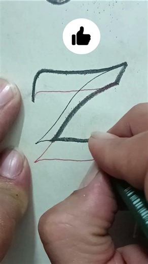 SIMPLE PENCIL DRAWING letter z! #short
