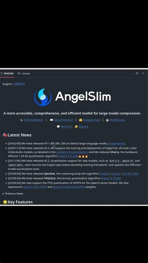 AngelSlim #ai #github #artificialintelligence #ollama #tech #tutorial