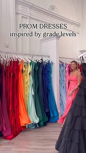 Prom dresses inspired by different grade levels! Comment what grade you are in below 👇 | Trend Formals