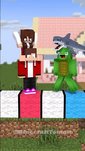 Ghost JJ's sister Baby Shark 🤯😱 - MAIZEN Minecraft Animation #shorts