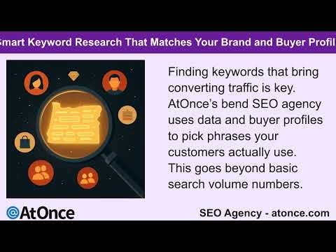 Bend SEO Company Oregon SEO Agency - AtOnce