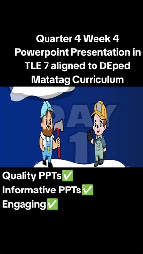 Powerpoint Presentation for TLE 7 - Quarter 4 Week 4