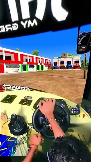 Euro Truck Simulator 2:The Best Bus Parking and Food Court Experience Logitech G29 Steering #shorts