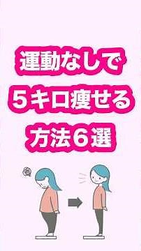 [6 Ways to Lose 5kg Without Exercise]