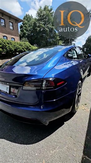 2023 Deep Blue Metallic Tesla Model S Exterior Walk Around | @IQautos