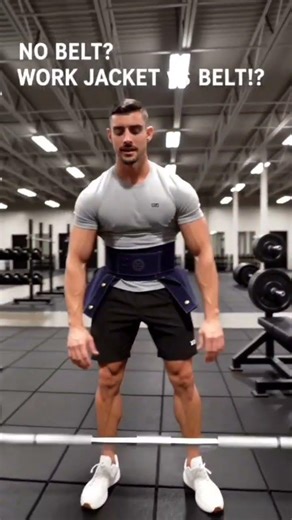 No Belt? No Problem… I Tried Lifting With THIS Instead 💀😳 #shorts