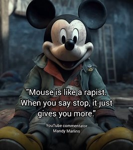 'Mouse is like a rapist. When you say stop, it just gives you more.'