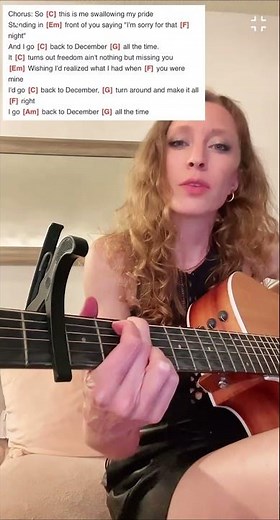 EASY GUITAR TUTORIAL - Back to December by Taylor Swift