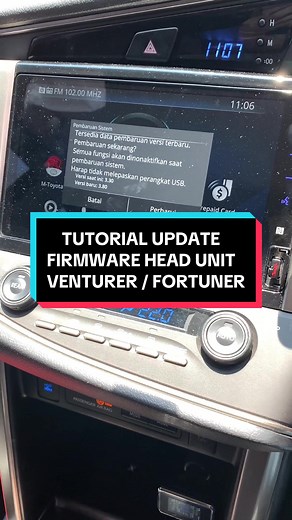 Membalas @Well Tutorial Update Firmware Head Unit Original Toyota Venturer dan Fortuner tahun 2020/2021 #headunittoyota #headunitgarmin #innovaventurer #toyota #fortuner