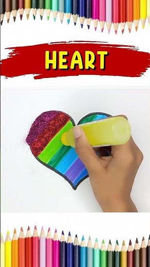 cómo dibujar un corazón | Easy Heart Drawing And coloring #heart #drawing