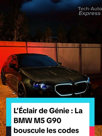 La nouvelle BMW M5 G90 marque un tournant historique. Avec son moteur V8 hybride rechargeable développant 727 chevaux, elle allie puissance brute et efficience moderne. Malgré un poids conséquent, cette berline survitaminée promet des performances foudroyantes et une agilité surprenante. Le luxe rencontre enfin l'électricité pour transformer chaque trajet en une expérience sensorielle inoubliable. Le futur de M est là. #creatorsearchinsights #pourtoii #bmwm5 #fyp #auto