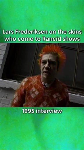 Lars Frederiksen of legendary punk band Rancid describes the types of skins that attend the band's shows during a 1995 interview. #rancid #larsfrederiksen #90spunk #punkrock #epitaphrecords