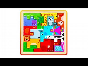 Guess the Animal from Shapes! | Animal Block Shape Puzzle Adventure | Animal Name Challenge For Kids