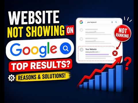 Website Not Showing on Google Top Results | Why is the website not showing on Google Top #seotips...