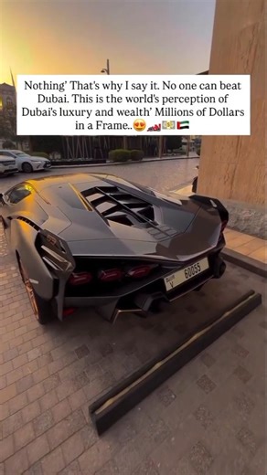 Yes’ Everybody knows that Dubai has no competitor in the whole world…😍🏎️💵🇦🇪 #luxurycars #dubailfe
