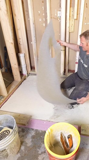 Cork Insulation for Heated Floor Installation