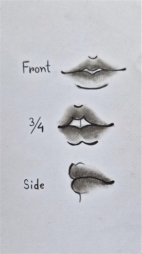 How to draw Lips ✏️ #drawing #tutorial l #howtodraw #sketch #art #shorts
