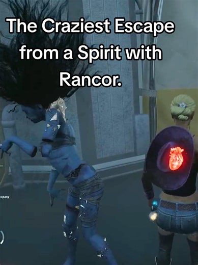 The Craziest Escape from a Spirit with Rancor ..🤣🤌👆 Escaping a Spirit running Rancor (a perk that lets her kill the Obsession via Mori when the last generator is powered). #streammoments #katedensondeadbydailight #weskermain #dbdclips #spiritdbd