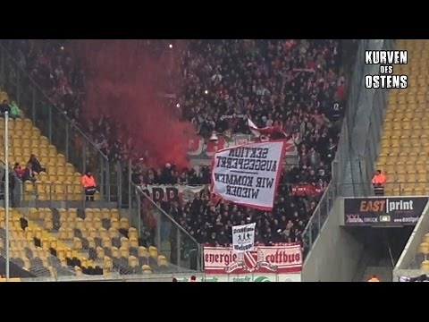 SG Dynamo Dresden 0:1 FC Energie Cottbus 17.10.2015 | Pyro & Support