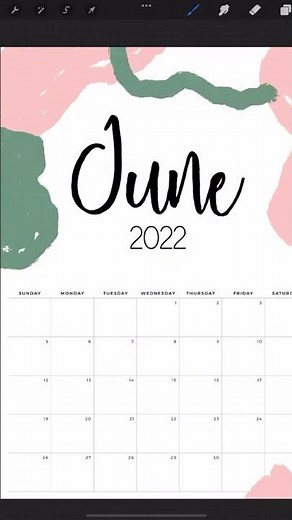 FREE PRINTABLE CALENDAR FOR JUNE 2022!! #shorts #freeprintable #calendar