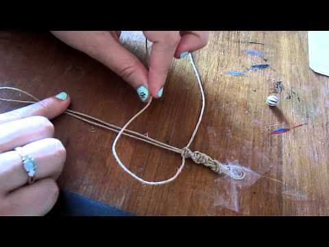 How to make the spiral knot hemp bracelet