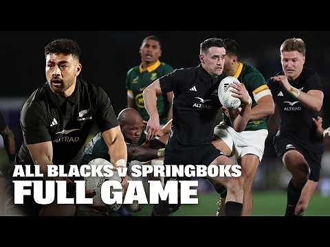 All Blacks vs Springboks: First Test EVER at Mt Smart Stadium (Full Match 2023)