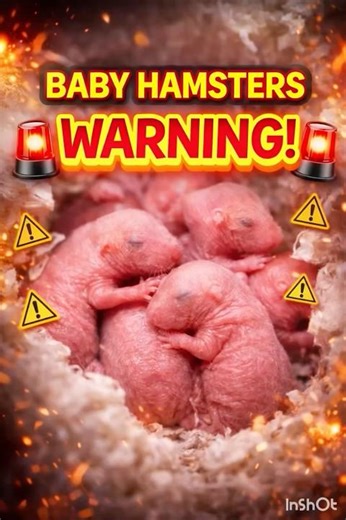 How do baby hamsters grow!!!Wait till end!#shorts
