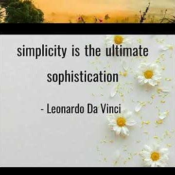 7 simplicity quotes about Life.