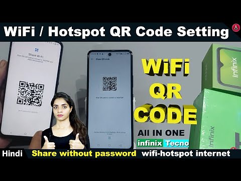 Infinix WiFi QR Code | how to share wifi via qr code scanner In Infinix | Hotspot QR Code Infinix