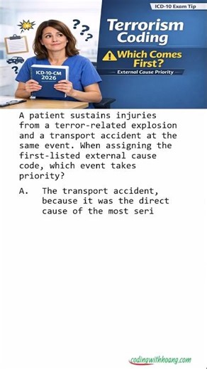 Terrorism vs Accident Coding Which Comes First